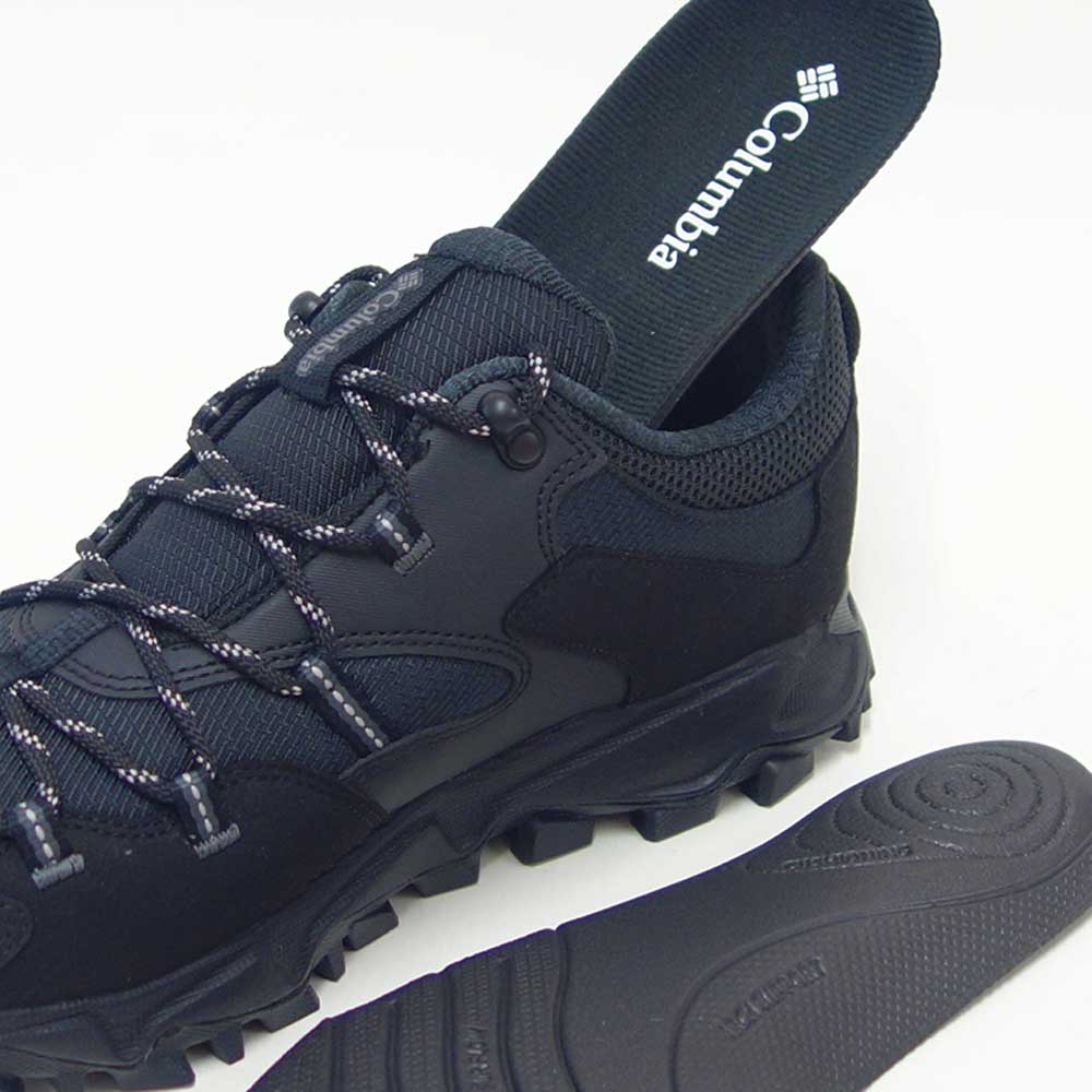 ColumbiaコロンビアYI0238（カラー：BlackDove）セイバーシックスローアウトドライワイド幅広（メンズ）防水スニーカー「靴」