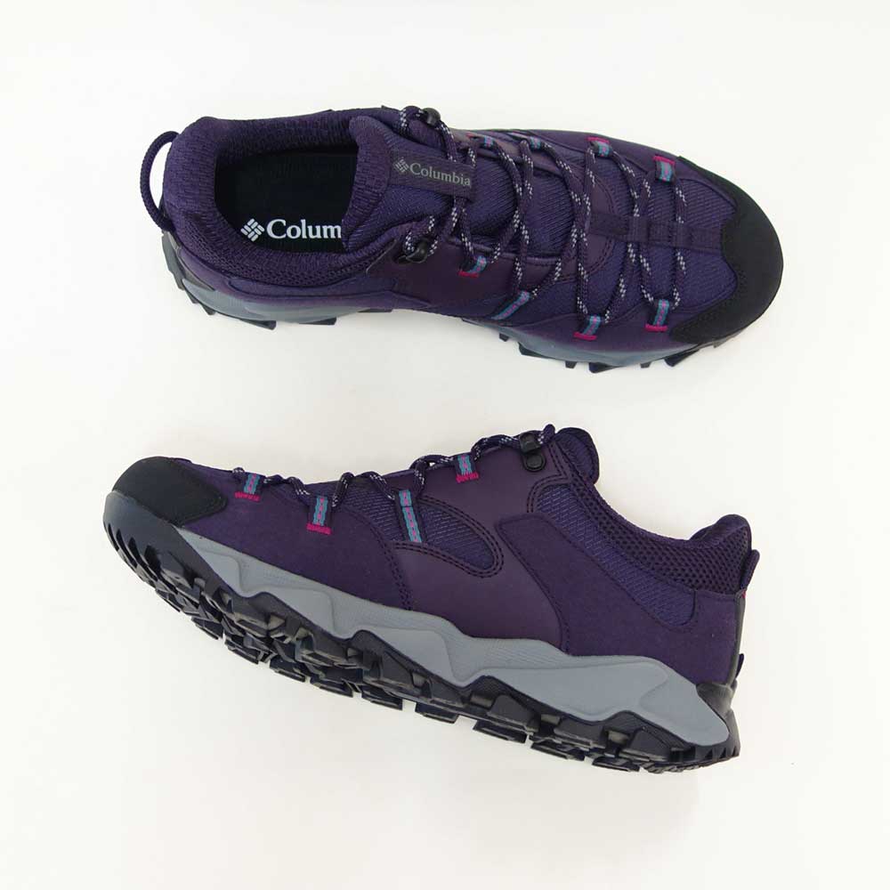 ColumbiaコロンビアYK5037（カラー：DarkPlum）セイバーシックスローアウトドライワイド幅広（レディース）防水スニーカー「靴」