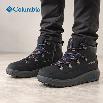 COLUMBIAコロンビアYU1461（メンズ）イエローテイルアイスマジックショーティウォータープルーフ：ブラック(010)防水ショートブーツスノーブーツ「靴」