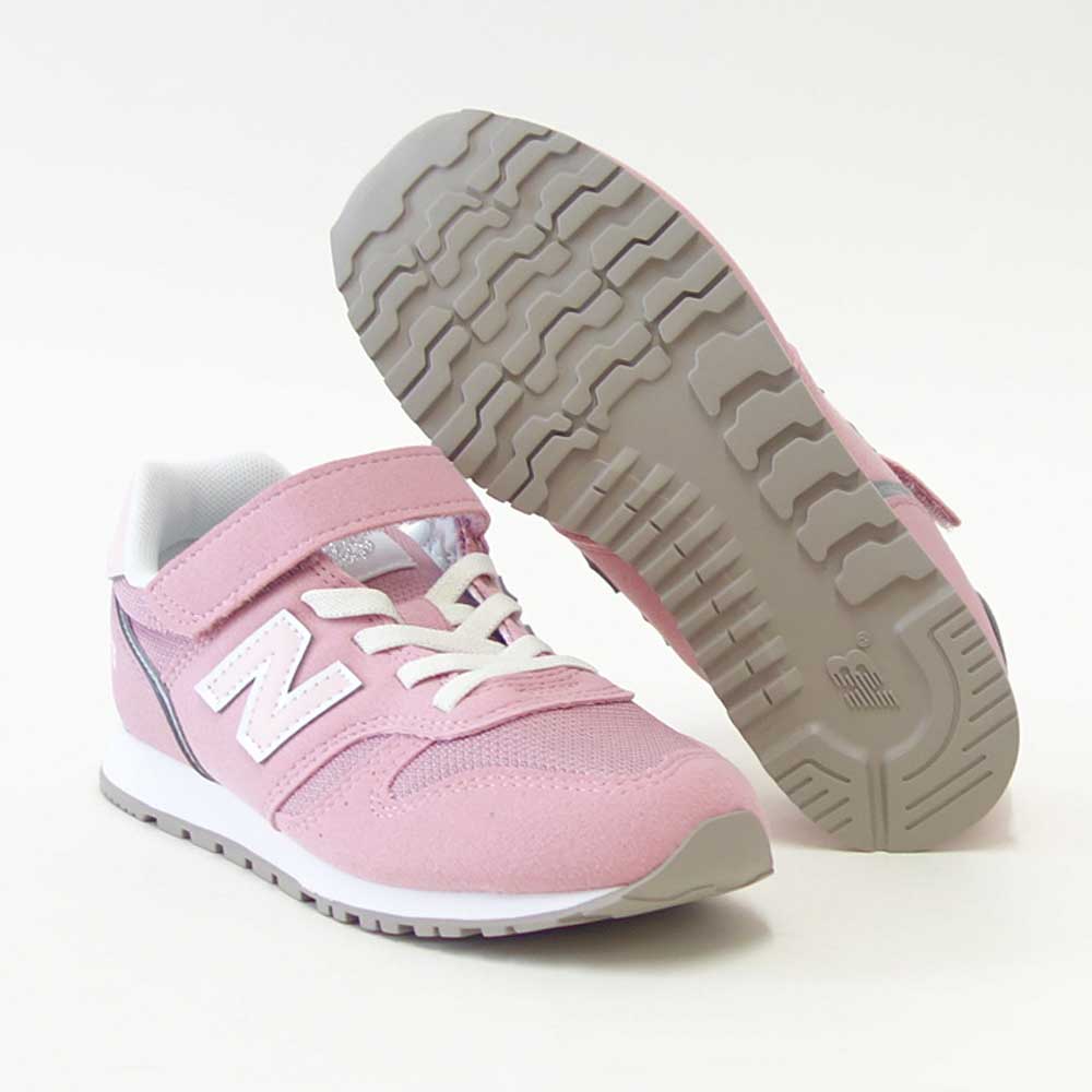 ニューバランスnewbalanceYV373TJ2ピンク（キッズスニーカー）マジックテープスニーカージュニア「靴」