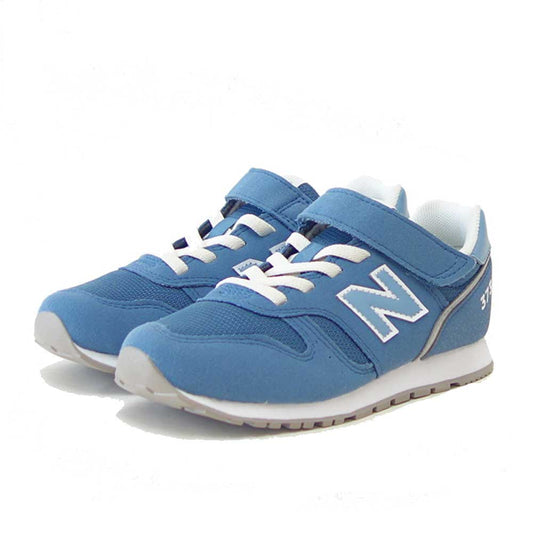 ニューバランスnewbalanceYV373TK2ブルー（キッズスニーカー）マジックテープスニーカージュニア「靴」