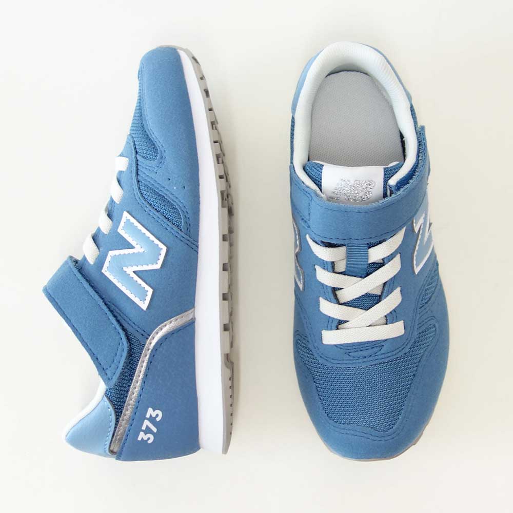 ニューバランスnewbalanceYV373TK2ブルー（キッズスニーカー）マジックテープスニーカージュニア「靴」