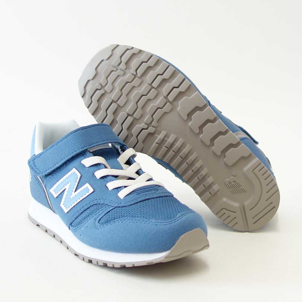 ニューバランスnewbalanceYV373TK2ブルー（キッズスニーカー）マジックテープスニーカージュニア「靴」