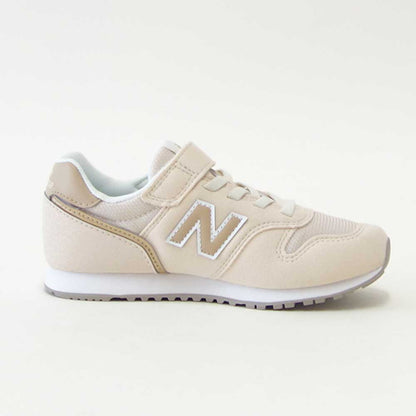 ニューバランスnewbalanceYV373TM2ベージュ（キッズスニーカー）マジックテープスニーカージュニア「靴」