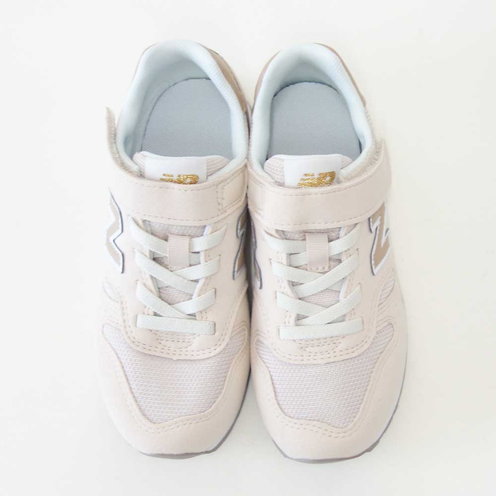 ニューバランスnewbalanceYV373TM2ベージュ（キッズスニーカー）マジックテープスニーカージュニア「靴」