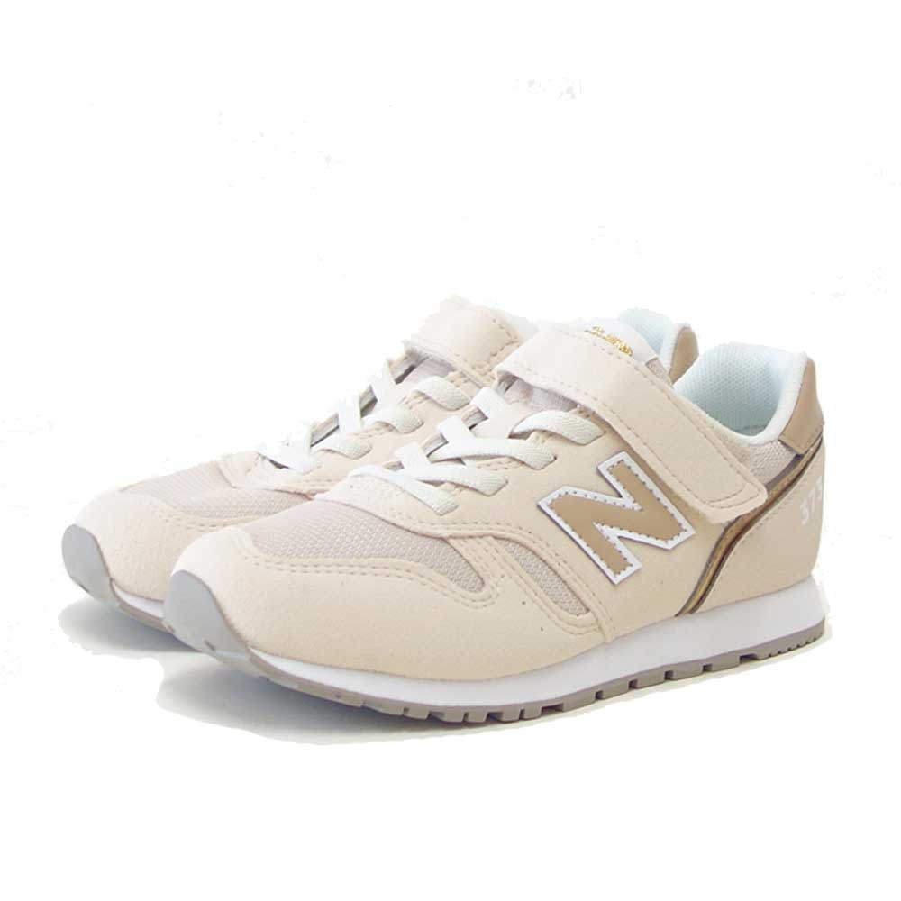 ニューバランスnewbalanceYV373TM2ベージュ（キッズスニーカー）マジックテープスニーカージュニア「靴」