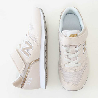 ニューバランスnewbalanceYV373TM2ベージュ（キッズスニーカー）マジックテープスニーカージュニア「靴」