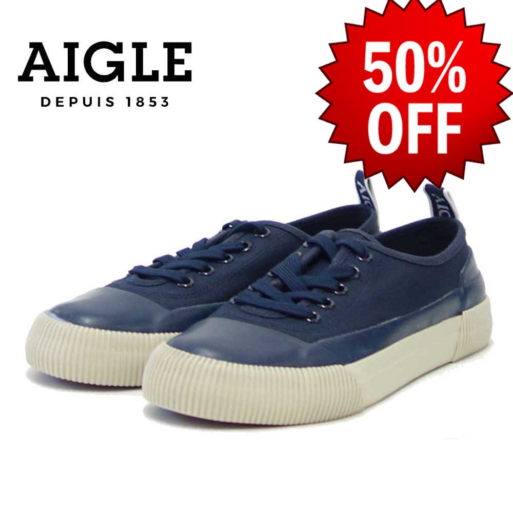 【SALE 50%OFF】 エーグル AIGLE ZOFT300 005 マリン（レディース） ラバー ロー スニーカー  レインシューズ ラバーソール 「靴」