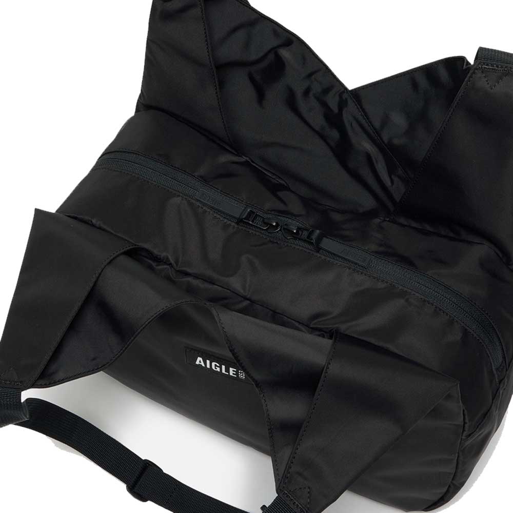 エーグルAIGLEZNHBN06アーバンショルダーバッグ10Lカラー：ノワール(001)リサイクルナイロV字型バッグ