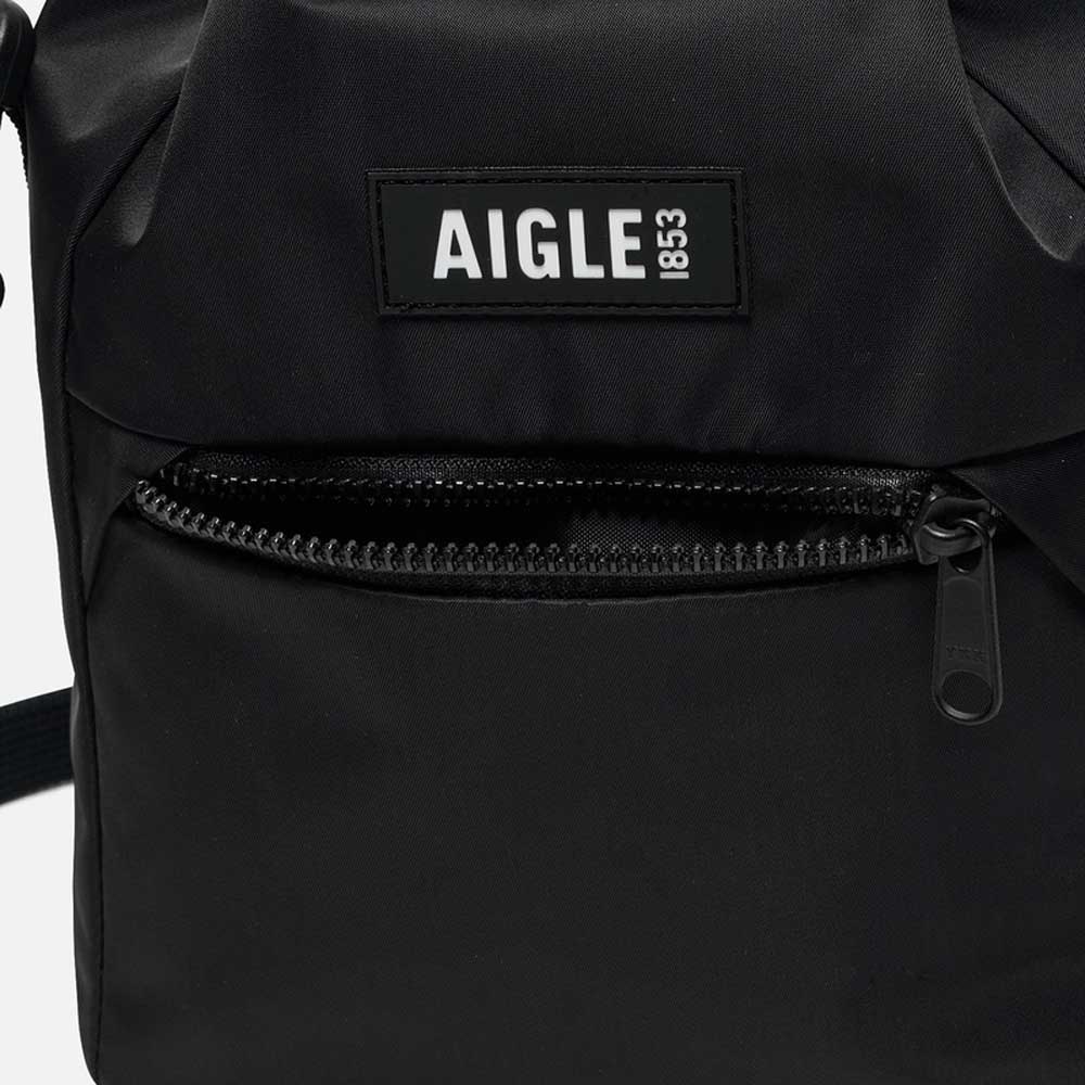 エーグルAIGLEZNHBN07アーバン巾着バッグ3Lカラー：ノワール(001)リサイクルナイロキンチャクショルダーバッグ