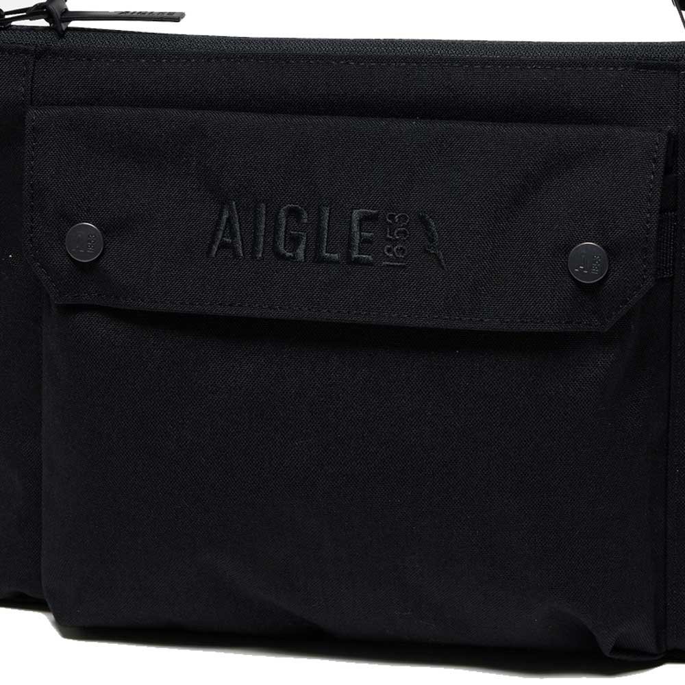 エーグルAIGLEZNHBN09ハイキングショルダーバッグ2Lカラー：ノワール(001)リサイクルナイロンショルダーサイドバッグ