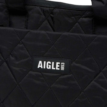 エーグルAIGLEZNHBN13キルティング2wayショルダーバッグ4Lカラー：ノワール(003)リサイクルナイロントートバッグポーチ付き