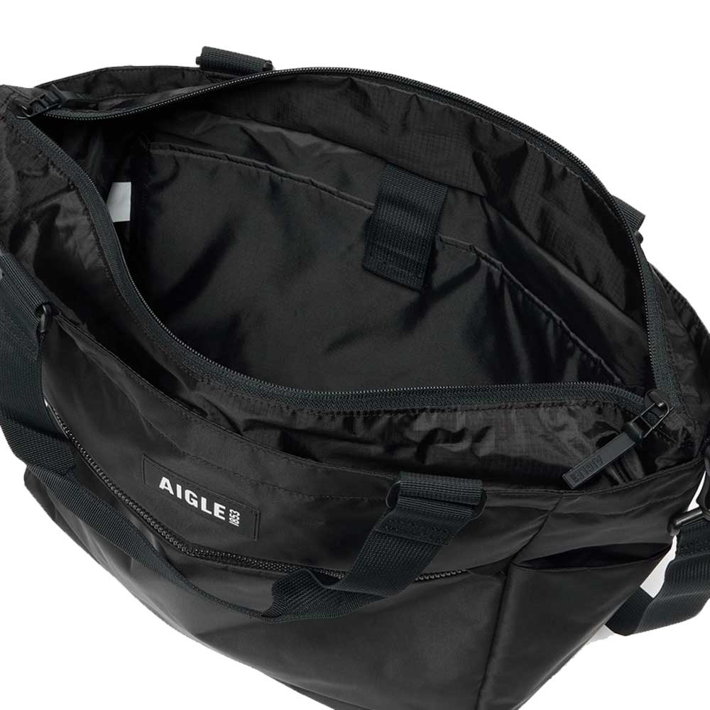 エーグルAIGLEZNHBN15アーバン2wayトートバッグ15Lカラー：ノワール(002)リサイクルナイロントートショルダーバッグ