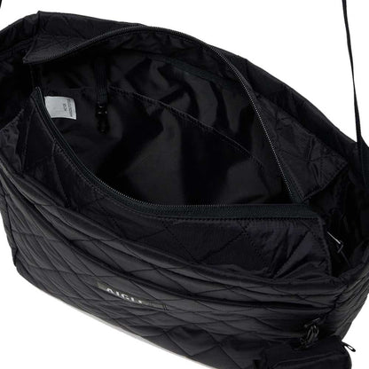 エーグルAIGLEZNHBN16キルティング2wayトートバッグ15Lカラー：ノワール(003)リサイクルナイロンショルダーバッグポーチ付き