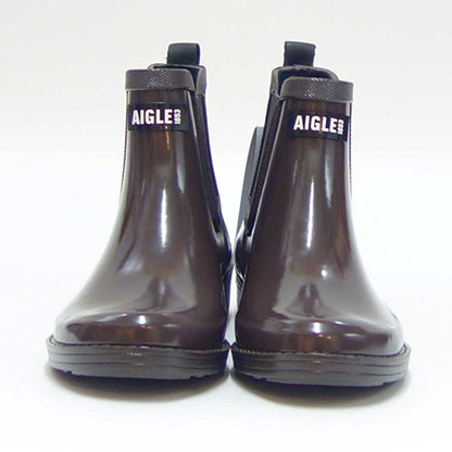 エーグル AIGLE ZZFNA61 008 ダークブラウン ツヤあり（レディース） カーヴィル 2 ラバーブーツ 防水ブーツ ラバーソール サイドゴア 「靴」