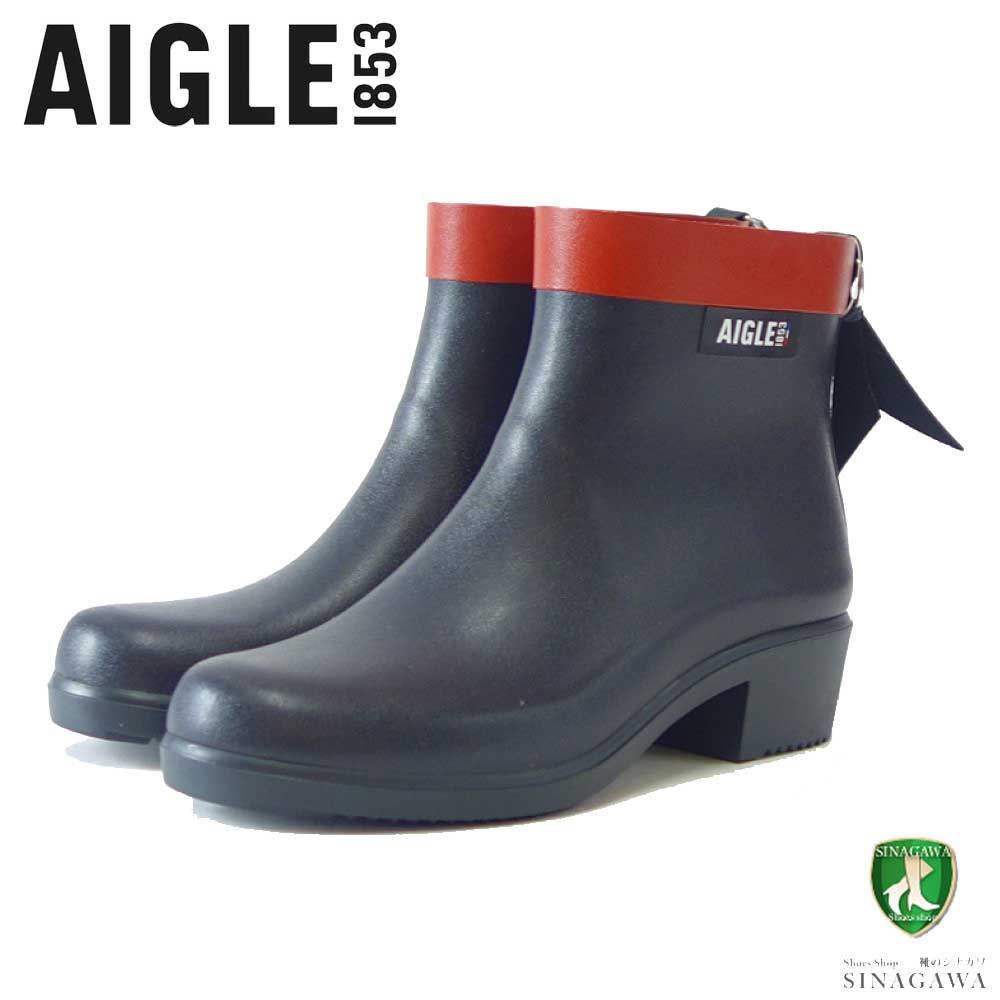 エーグル AIGLE ZZFNB28（レディース） ミリカ ボッティロン ラバーブーツ ハーフ丈 防水ブーツ ラバーソール フランス製 「靴」