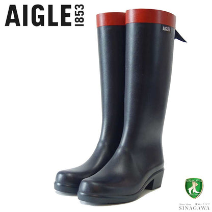 エーグル AIGLE ZZFNB66（レディース） ミリカ ラバーブーツ ロング 防水ブーツ ラバーソール フランス製 「靴」