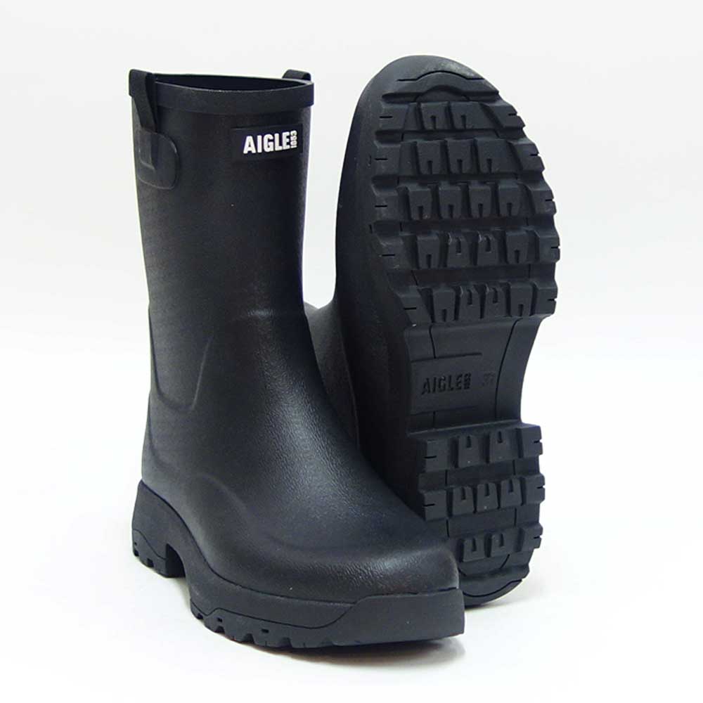エーグル AIGLE ZZFS061 006 ブラック つや消し（レディース） アリア ラバーブーツ  防水ブーツ ラバーソール アウトドア ガーデニング 「靴」