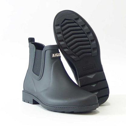 エーグル AIGLE ZZHNA60 004 ブラック つや消し（メンズ） カーヴィル 2 ラバーブーツ 防水ブーツ ラバーソール サイドゴア 「靴」