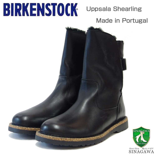 ビルケンシュトックBIRKENSTOCKUppsalaShearlingアップサラシアリング（レディース）1025568（ブラック）ハーフブーツ「靴」