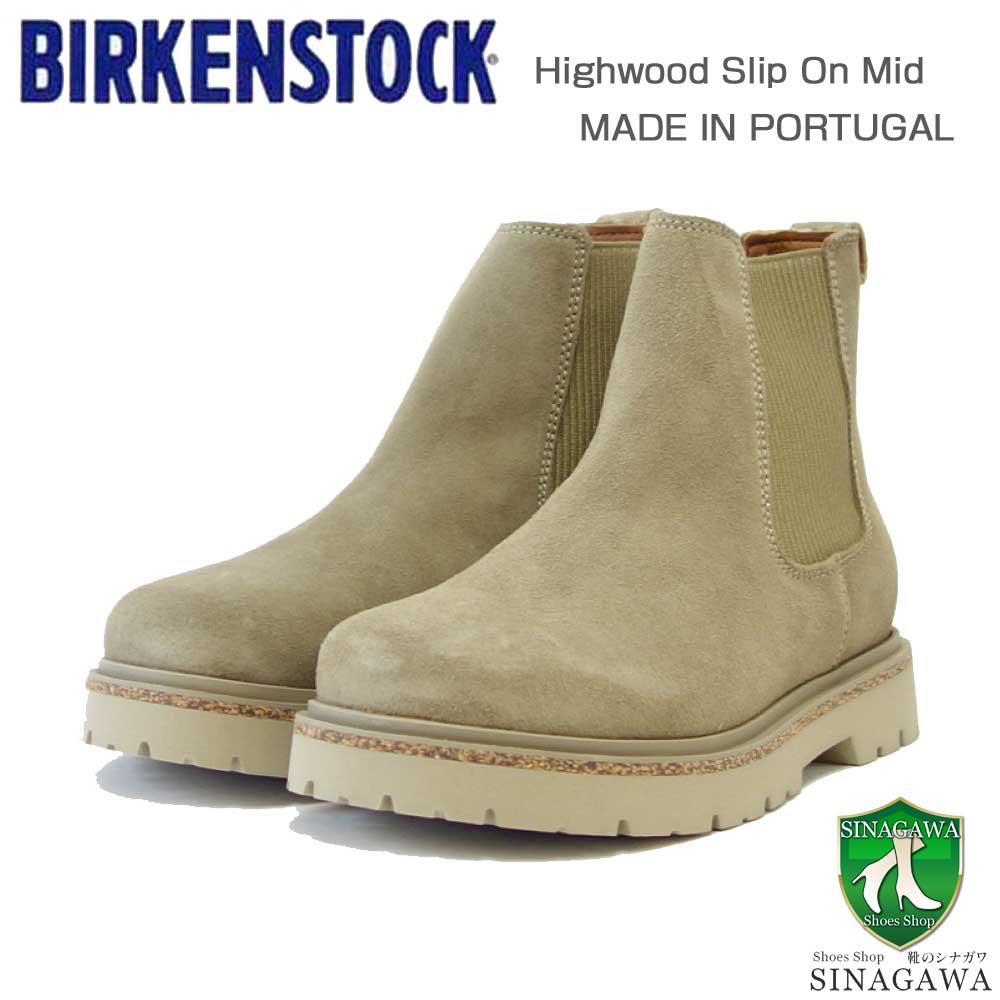 ビルケンシュトックBIRKENSTOCKHighwoodSlipOnMid（レディース）1025737（スエード／トープ）チェルシーブーツアンクルブーツ「靴」