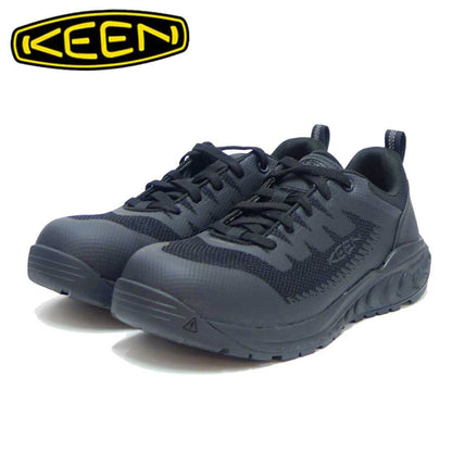 KEEN キーン アルヴァダ ワークシューズ（カーボンファイバートゥ）  ワークシューズ 安全靴 1027657（メンズ）カラー：Black/Black 工事現場 アウトドア ウォーキングシューズ ハイキングシューズ「靴」