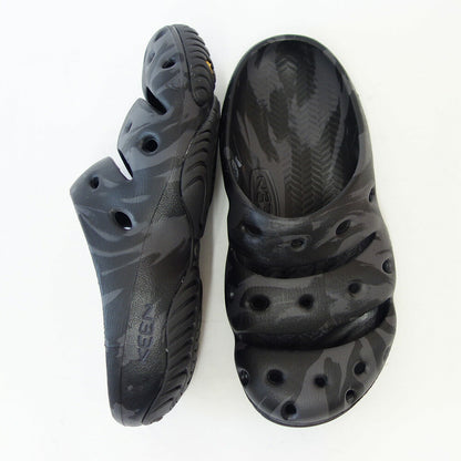 KEENキーンYogui1028525（メンズ）ヨギカラー：BlackMarbleサボウォーターサンダルアフタースポーツシューズオフィスシューズガーデニングシューズキャンプシューズ「靴」