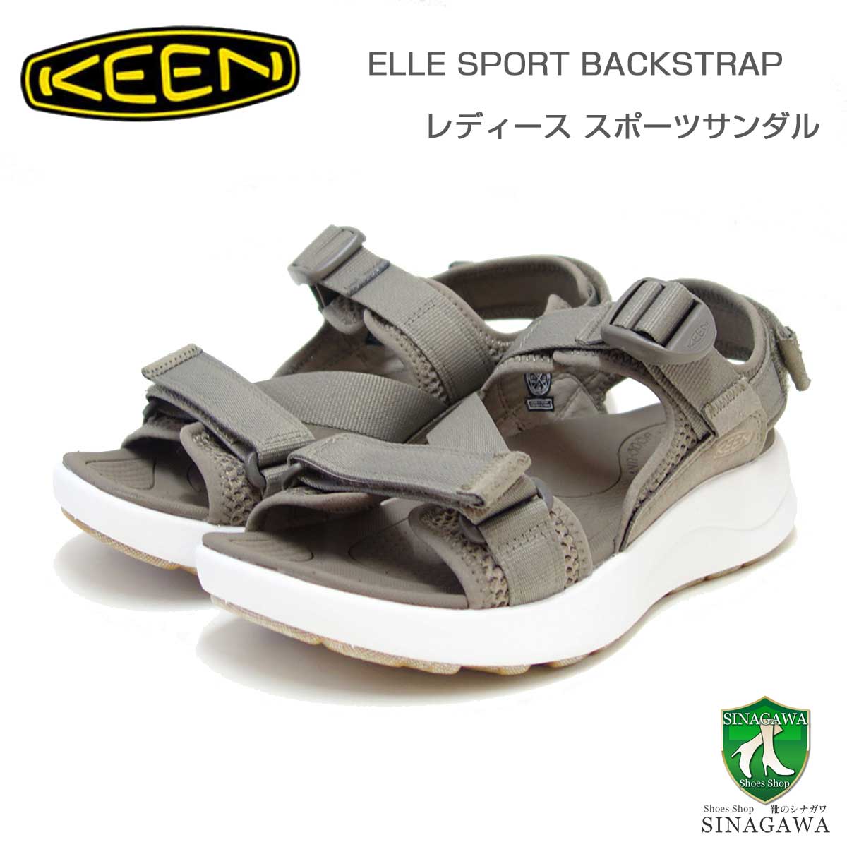 KEENキーンELLESPORTBACKSTRAPエルスポーツバックストラップ1028965（レディースサンダル）カラー：Brindle/StarWhiteコンフォートサンダル「靴」