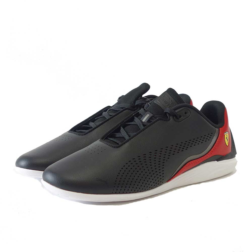 プーマ PUMA フェラーリ DRIFT CAT DECIMA 30719307 ブラック/ rosso corsa （メンズ）人工皮革 ローカット  レースアップ メンズスニーカー ドライビングシューズ「靴」