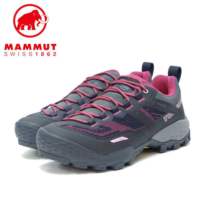 MAMMUT マムート Ducan Low GTX  Men 303003531（レディース）カラー：phantom-dark pink(00309)  アウトドアスニーカー ウォーキングシューズ 防水 ハイキングシューズ「靴」