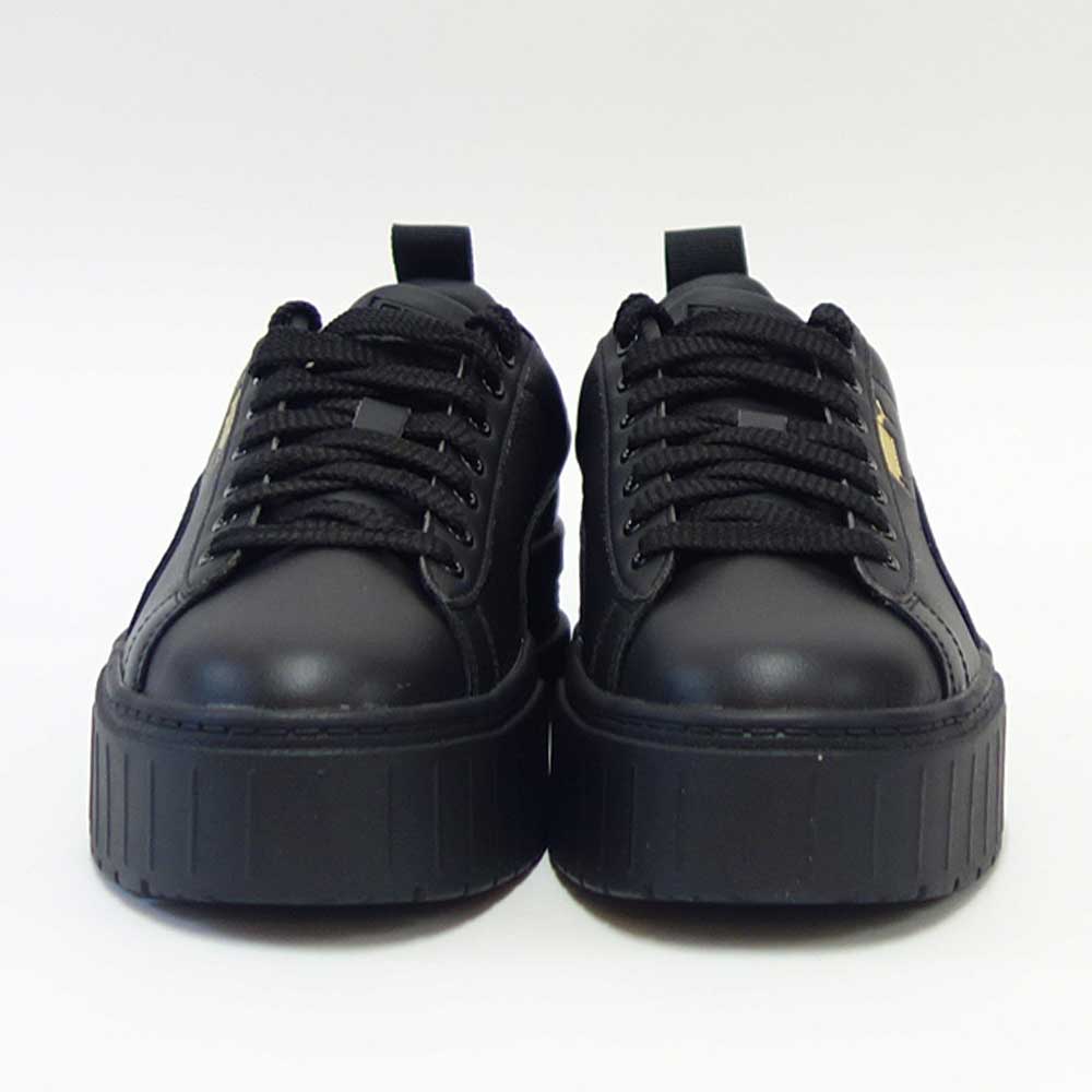 プーマPUMAメイズクラシックウィメンズ38420902ブラック（レディース）スムースレザー厚底ローカットシューズ「靴」