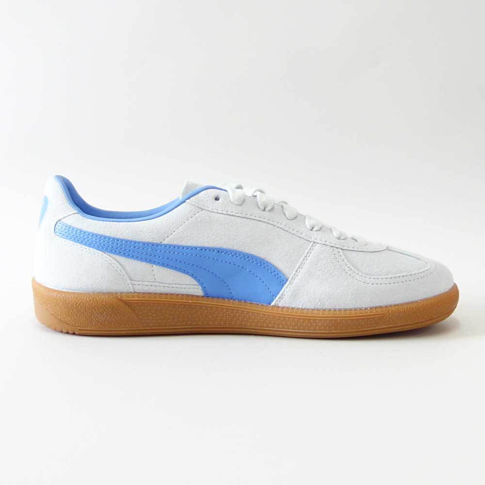 プーマPUMAユニセックスパレルモスニーカー39646304Dewdrop-BlueSkies（メンズ）スエードレザーローカットスニーカーウォーキング「靴」