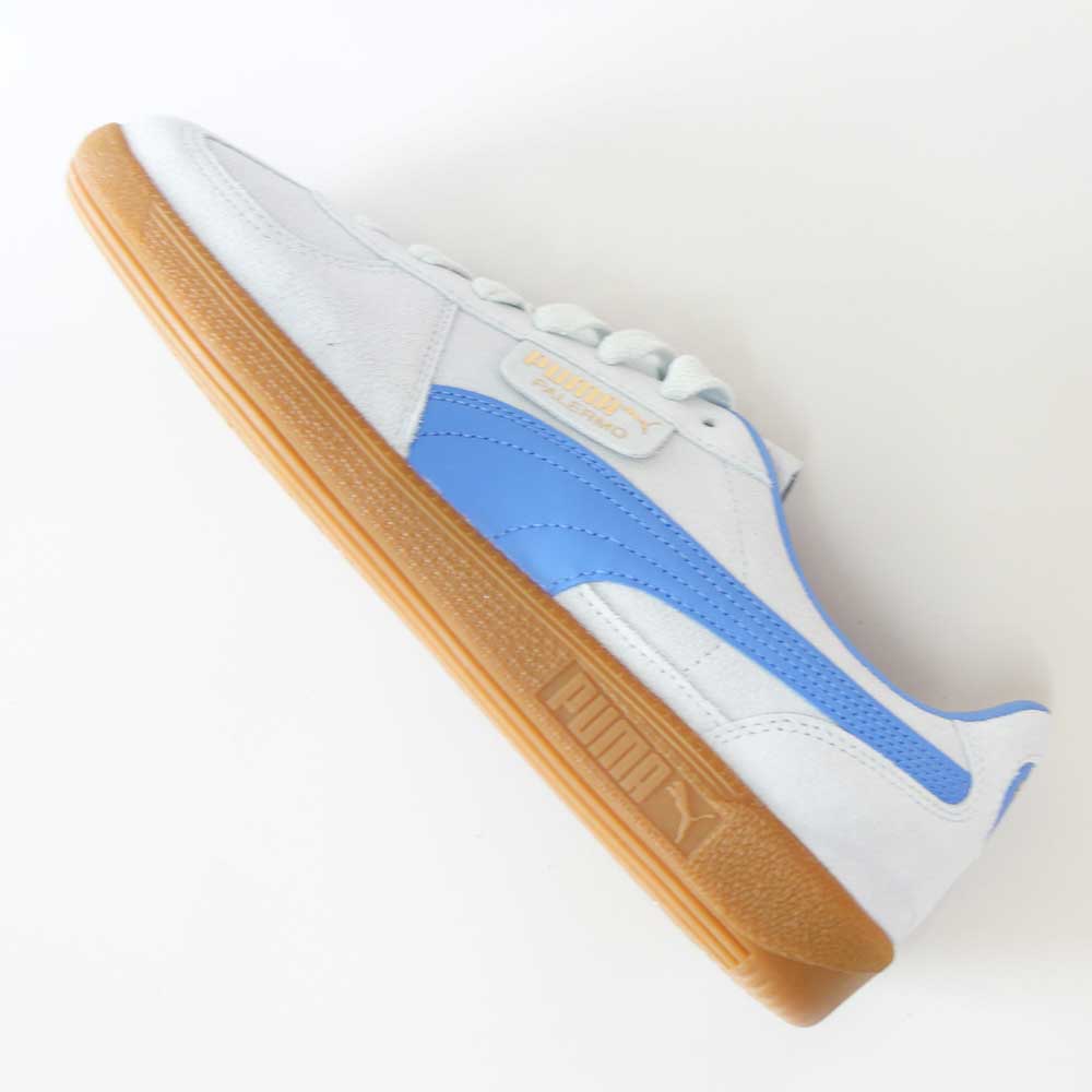 プーマPUMAユニセックスパレルモスニーカー39646304Dewdrop-BlueSkies（メンズ）スエードレザーローカットスニーカーウォーキング「靴」