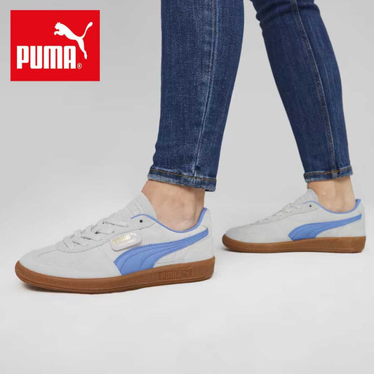 プーマPUMAユニセックスパレルモスニーカー39646304Dewdrop-BlueSkies（メンズ）スエードレザーローカットスニーカーウォーキング「靴」