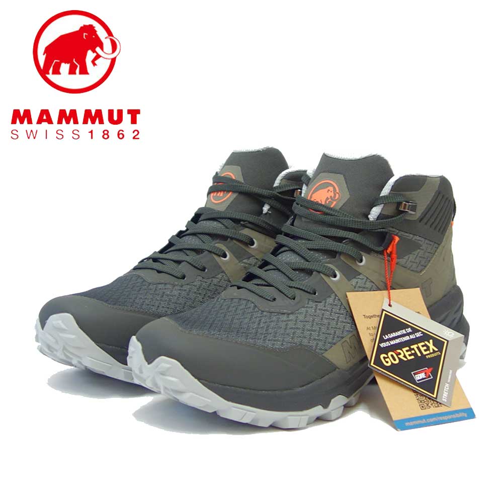 MAMMUT マムート Sertig II Mid GTX Men 303004280（メンズ）カラー：dark tin-tin(00693) アウトドアスニーカー ウォーキングシューズ 防水ハイキングシューズ「靴」