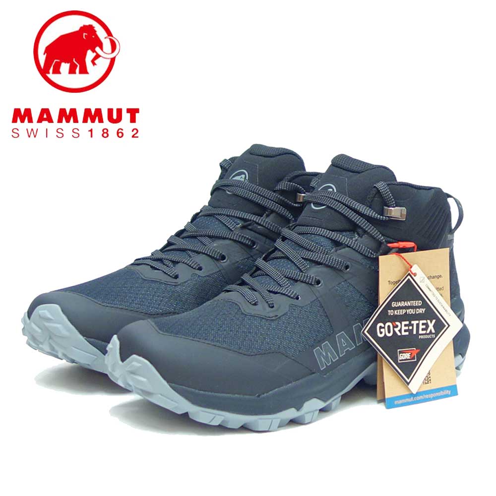 MAMMUT マムート Sertig II Mid GTX Women 303004840（レディース）カラー：ブラック(0001)  アウトドアスニーカー ウォーキングシューズ 防水 ハイキングシューズ「靴」