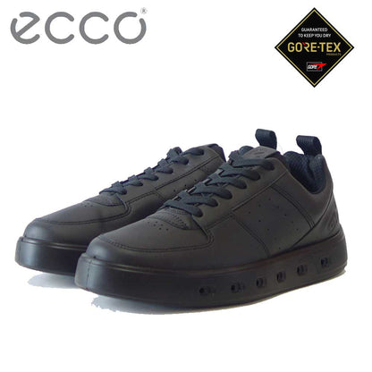 エコー ECCO STREET 720 MEN'S SHOE ブラック 520814 01001（メンズ）ゴアテックス内蔵 天然皮革 ウォーキング シューズ  コンフォート レザースニーカー 旅行 「靴」