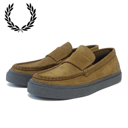 FRED PERRY フレッドペリー  B 6315 P96（ユニセックス）Dawson Loafer Suede （ダーソン） カラー：ブラウン ローファー スリッポン スエードレザー ポルトガル製 「靴」