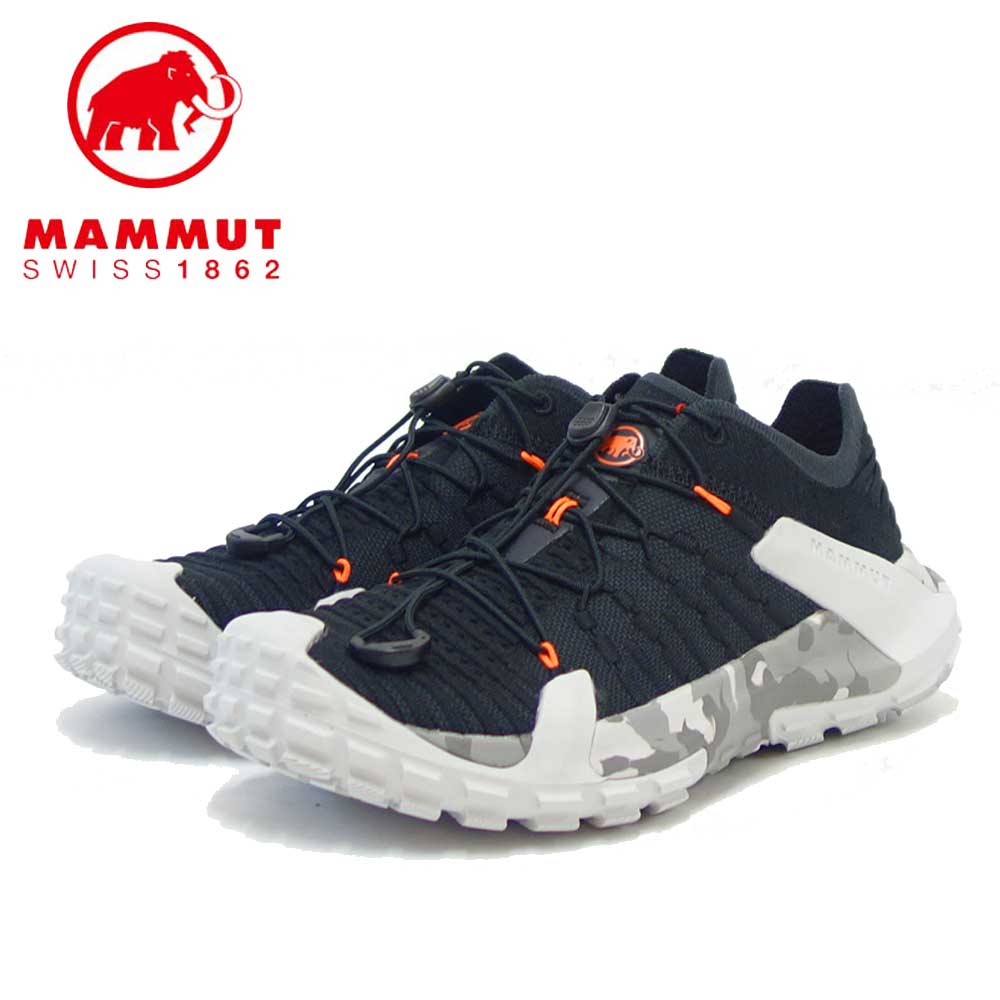 MAMMUT マムート Hueco Knit II Low Men 302006460（メンズ）カラー：black-light ice gray (00720) アウトドアスニーカー ウォーキングシューズ ハイキングシューズ「靴」