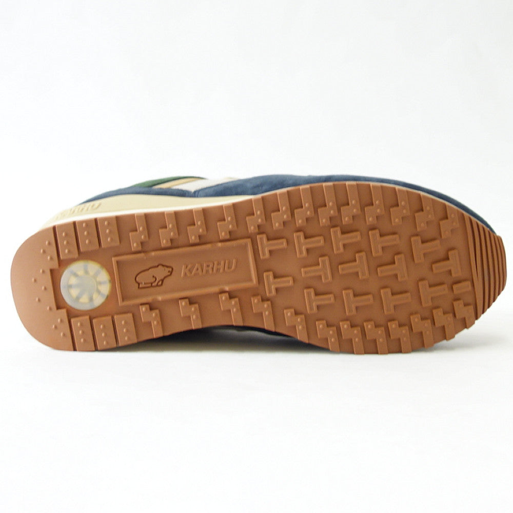 カルフKARHU802681シンクロンクラシックカラー：インディアインク/コンブグリーン（ユニセックス）レザースニーカーウォーキングエアークッション「靴」