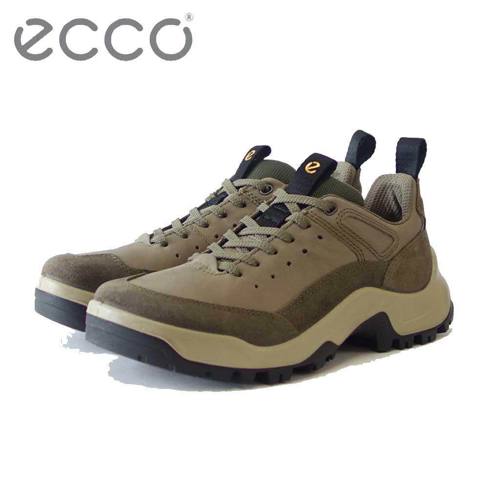 エコー ECCO OFFROAD MEN'S SHOE  グリーン (TARMAC)  82234455894（メンズ）天然皮革 ウォーキング シューズ  コンフォート レザースニーカー ハイキング 旅行 「靴」