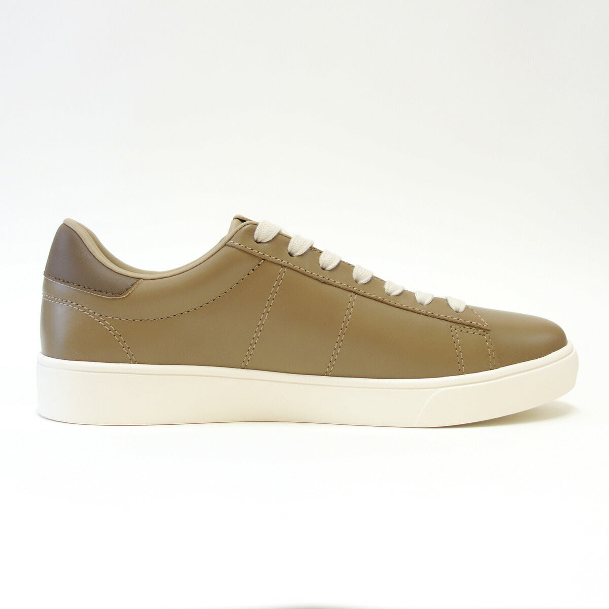 FREDPERRYフレッドペリーB4334V58（ユニセックス）SPENCERLEATHER（スペンサーレザー）カラー：WRMSTN/SHDESTN天然皮革のローカットスニーカー
