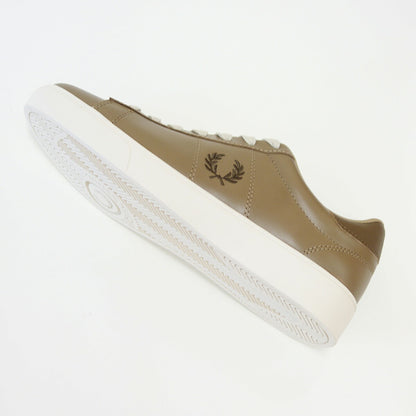 FREDPERRYフレッドペリーB4334V58（ユニセックス）SPENCERLEATHER（スペンサーレザー）カラー：WRMSTN/SHDESTN天然皮革のローカットスニーカー