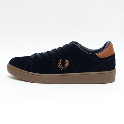 FREDPERRYフレッドペリーB5309S76（ユニセックス）SPENCERSUEDE・NUBUCK（スペンサースエード）カラー：ブラック天然皮革ローカットスニーカー「靴」