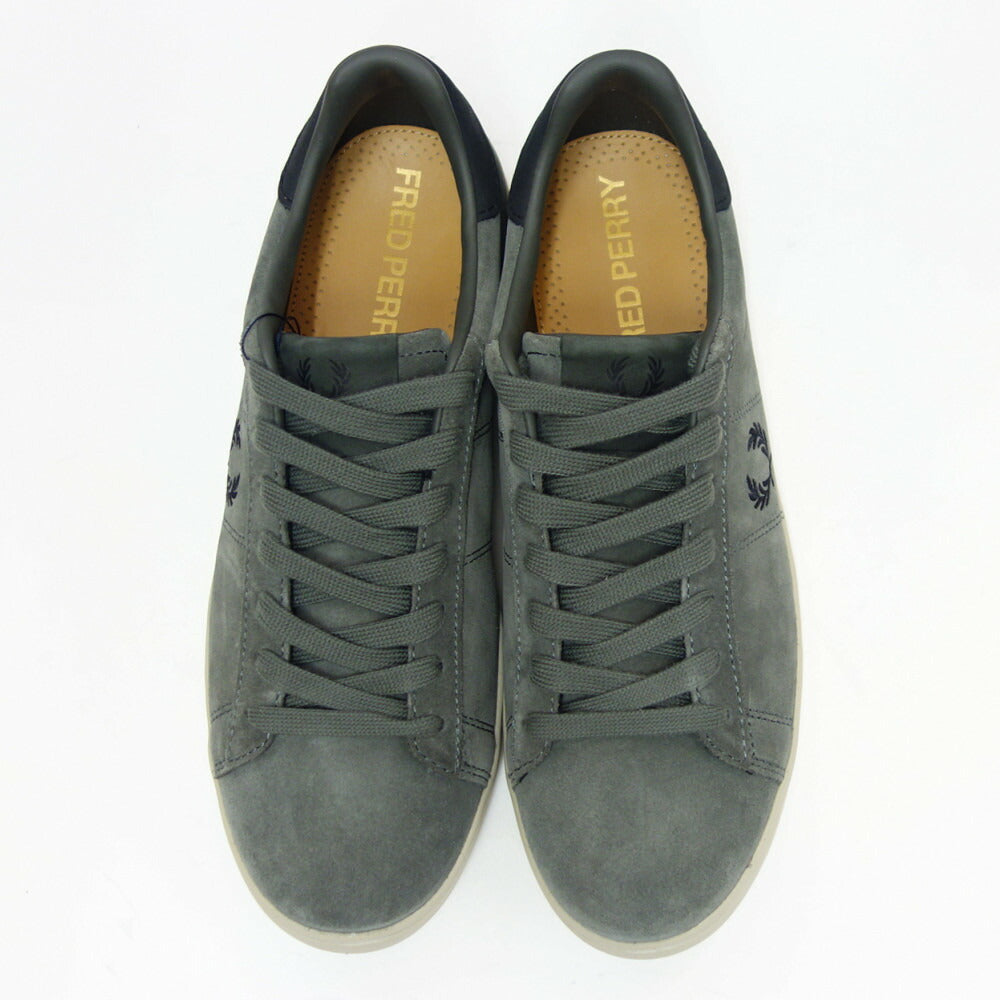 FREDPERRYフレッドペリーB5309T18（ユニセックス）SPENCERSUEDE・NUBUCK（スペンサースエード）カラー：FIELDGREEN天然皮革ローカットスニーカー「靴」