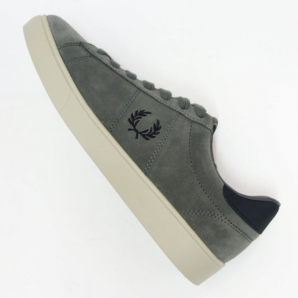 FREDPERRYフレッドペリーB5309T18（ユニセックス）SPENCERSUEDE・NUBUCK（スペンサースエード）カラー：FIELDGREEN天然皮革ローカットスニーカー「靴」