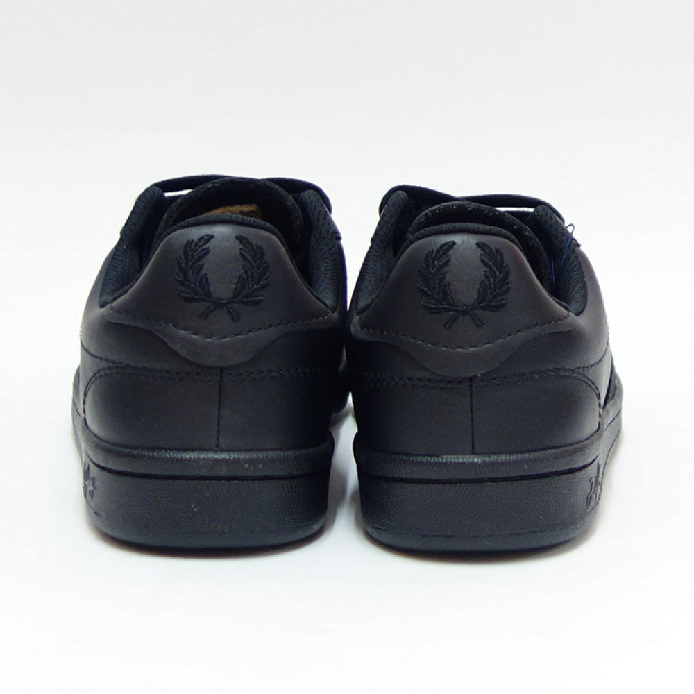 FREDPERRYフレッドペリーB6301102（ユニセックス）B721LEATHERカラー：Black天然皮革のローカットスニーカー「靴」