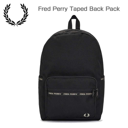 FREDPERRYフレッドペリーFredPerryTapedBackPackL7257v67（BLACK/WARMGREY）リュックバックパック