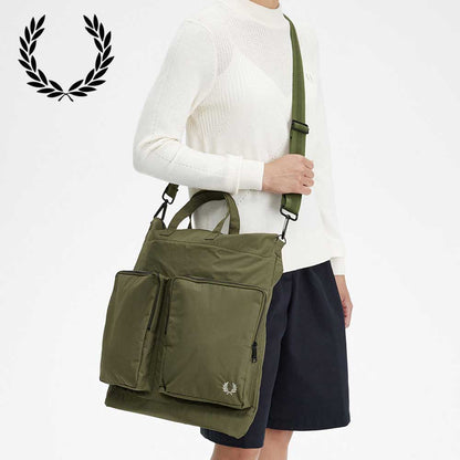 FREDPERRYフレッドペリーNylonHelmetBagL7265v71（UNIFORMGREEN/WARMGREY）ショルダーバッグボディバックハンドバッグ