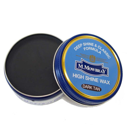 M.MOWBRAY M.モゥブレィ HIGH SHINE WAX（ハイシャインワックス） 簡単ポリッシュ（鏡面仕上げ）缶入り 油性ワックス 強力防水 ツヤ出し モウブレイ R&D